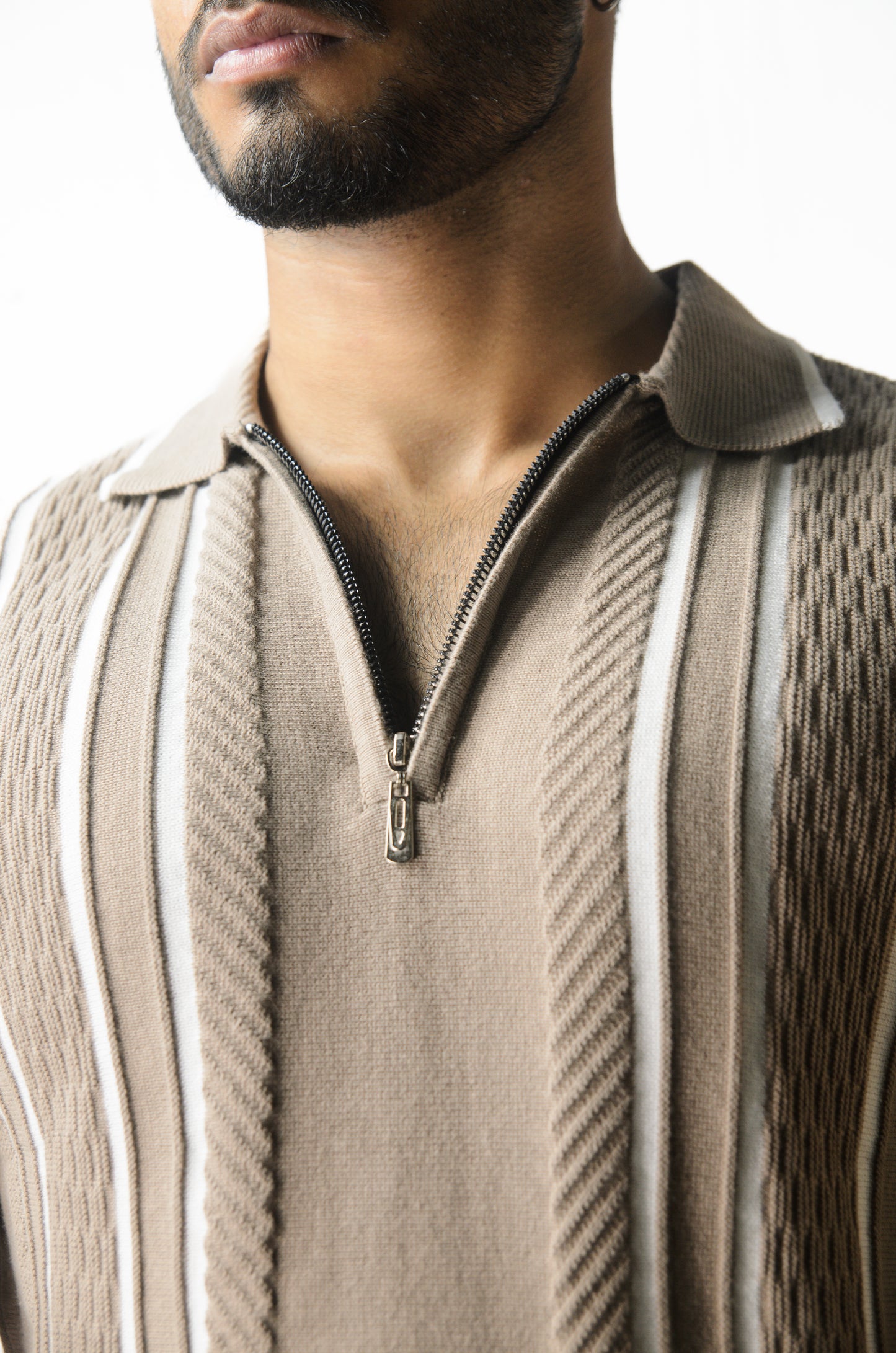 Textured Polo T-Shirt - MOUSE