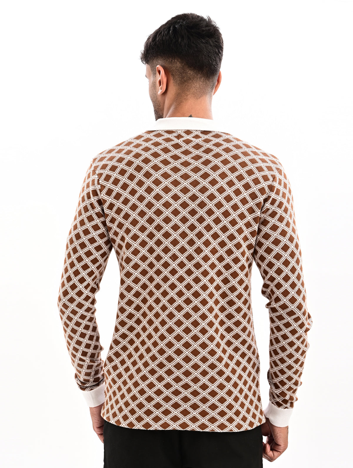 The Windsor Full Sleeve Polo - BROWN