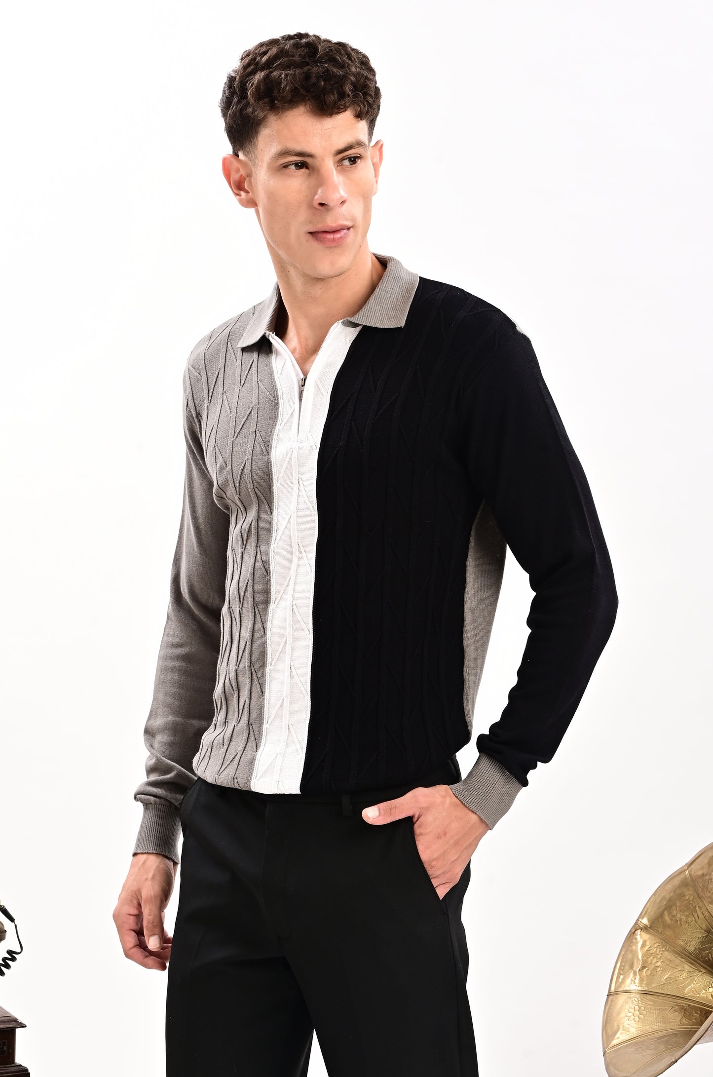 Estate Long Sleeve T-Shirt-BLACK