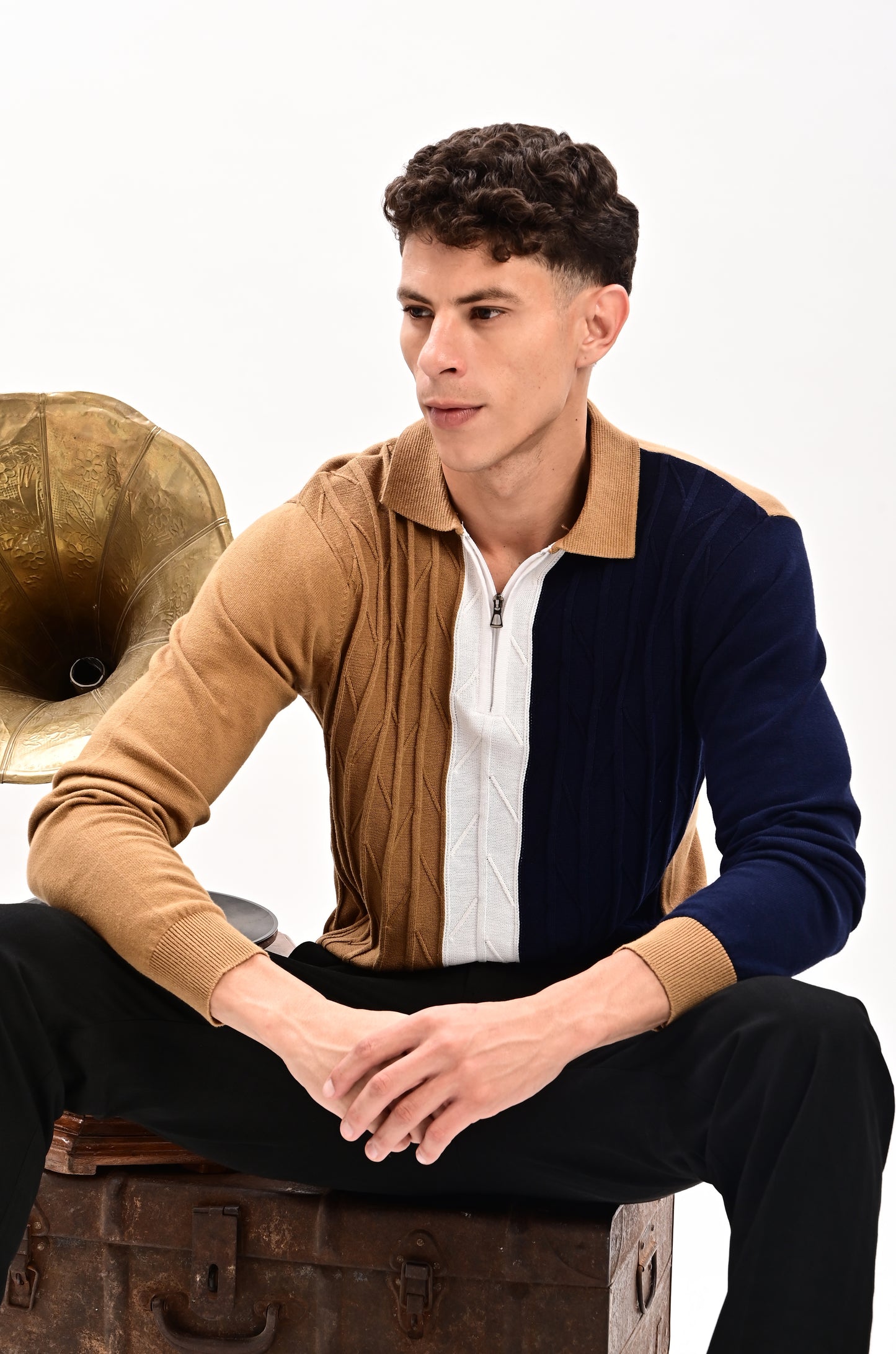Estate Long Sleeve T-Shirt-BROWN