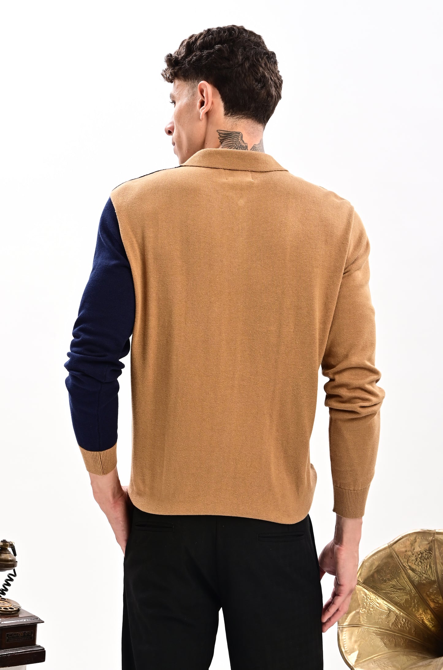 Estate Long Sleeve T-Shirt-BROWN