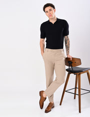 Cabel Knit T-Shirt - BLACK