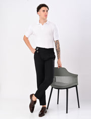 Cabel Knit T-Shirt - WHITE