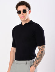 Club Heritage Polo - BLACK
