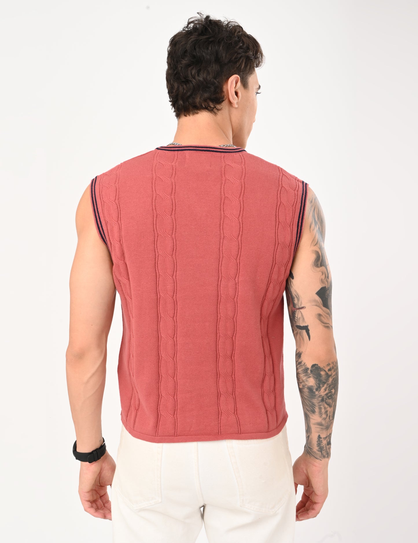 Halston Knit vest - CORAL