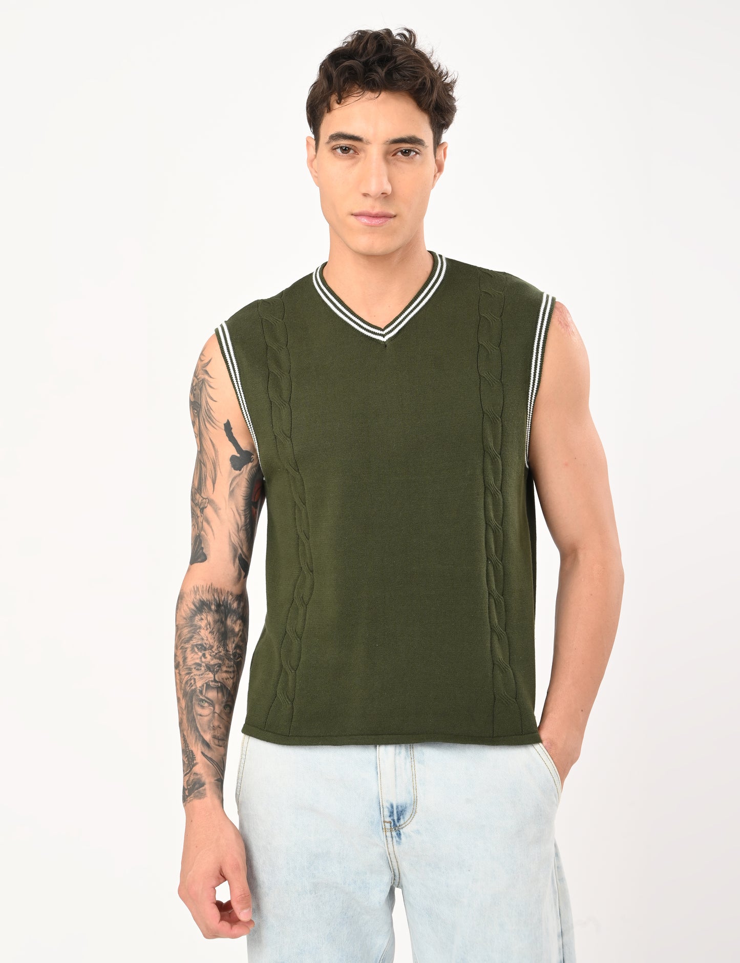 Westford Summer Vest - OLIVE