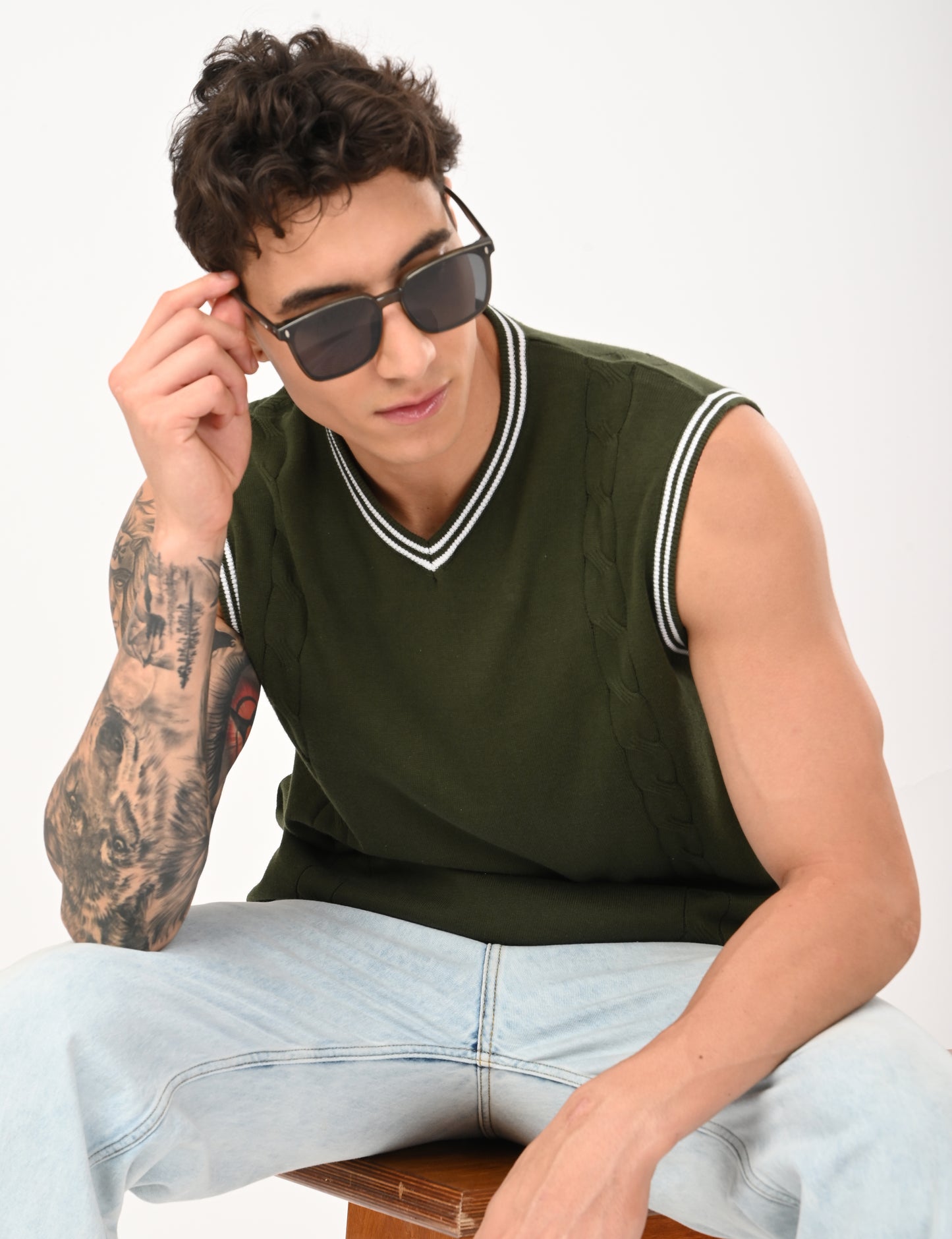 Westford Summer Vest - OLIVE