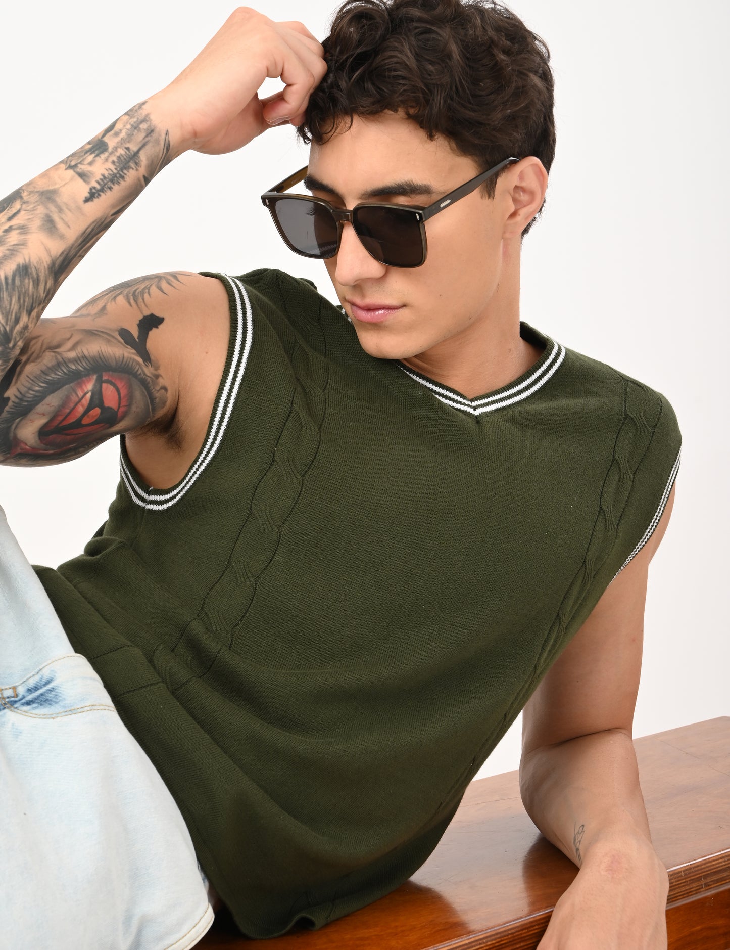 Westford Summer Vest - OLIVE
