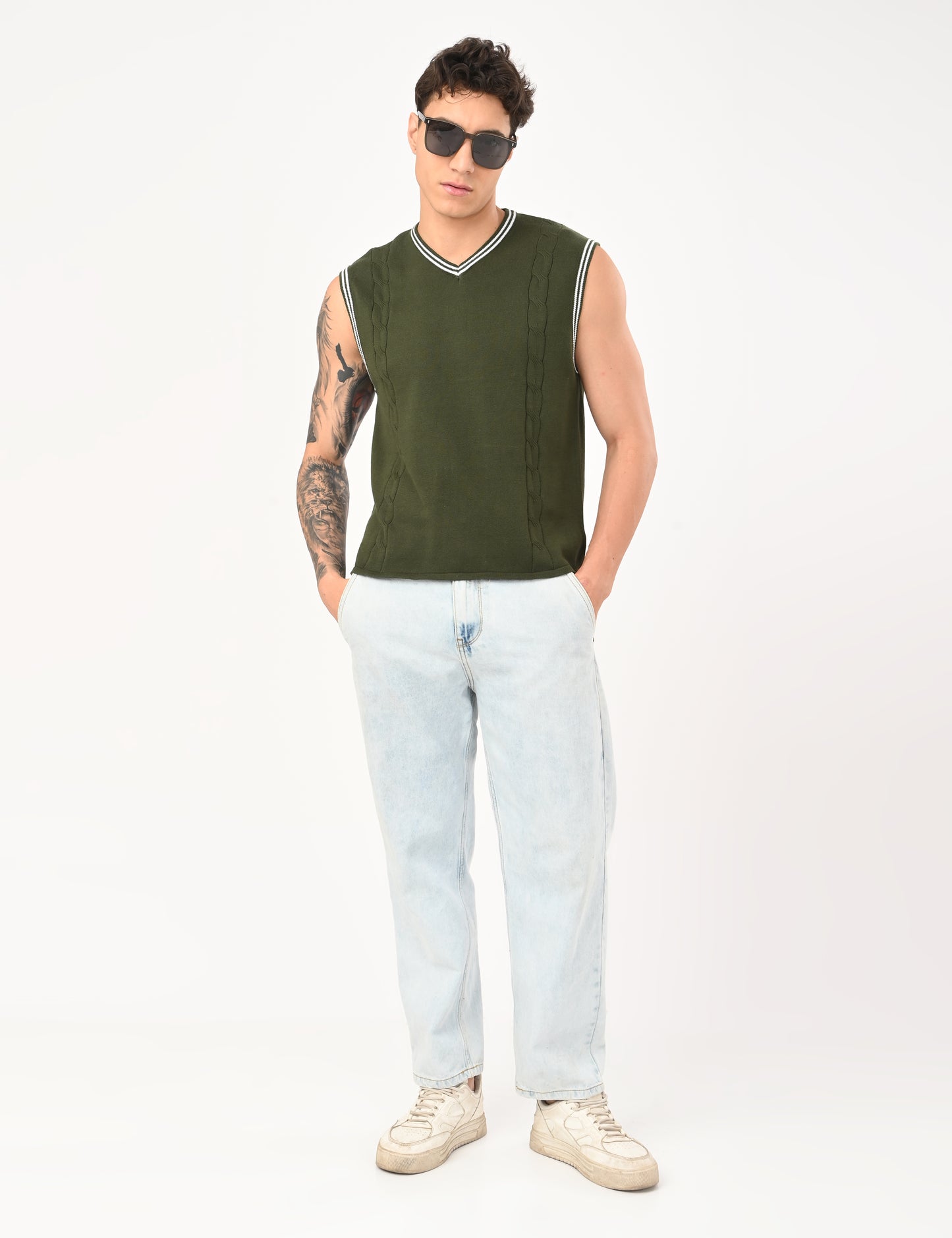 Westford Summer Vest - OLIVE