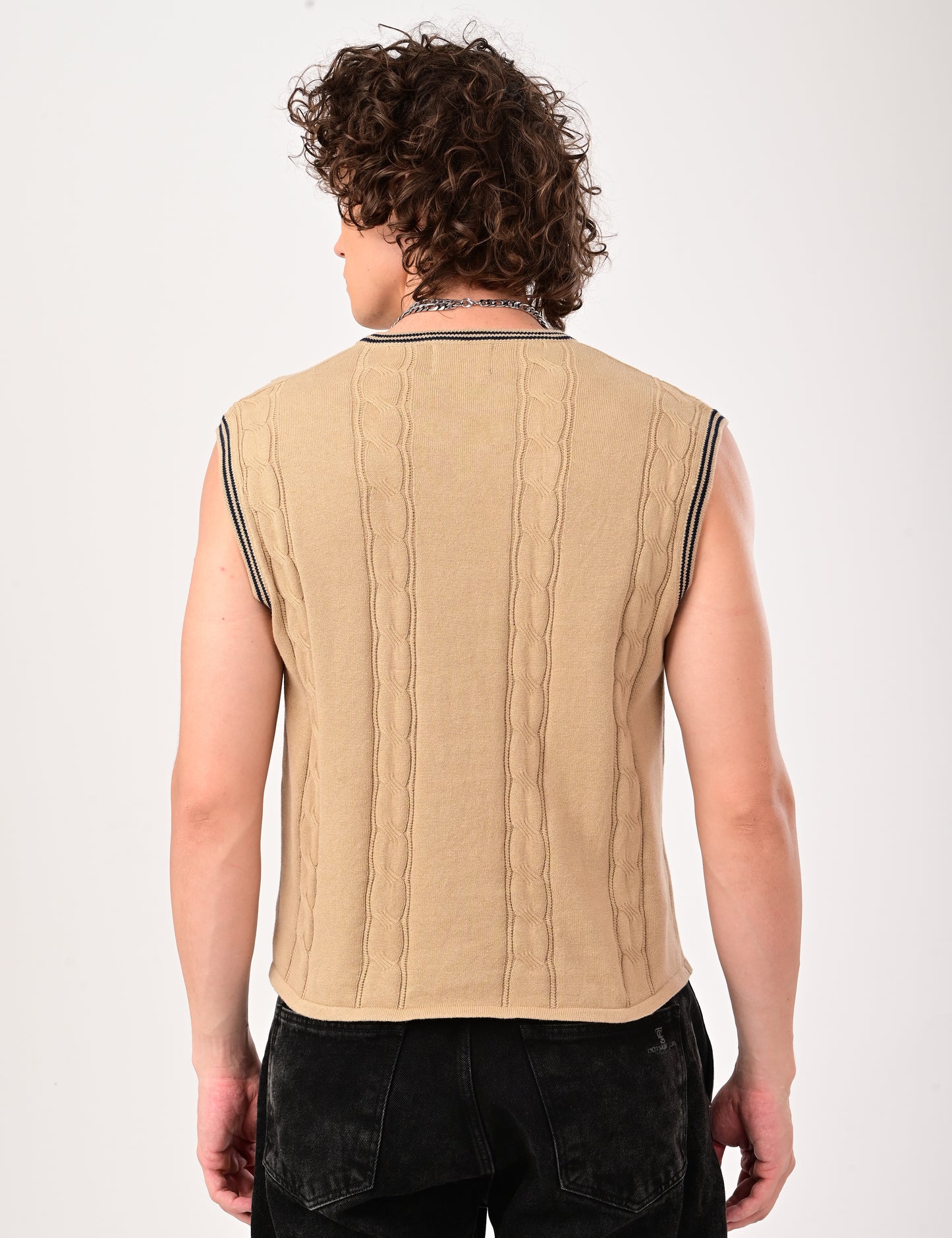 Halston Knit vest - BEIGE