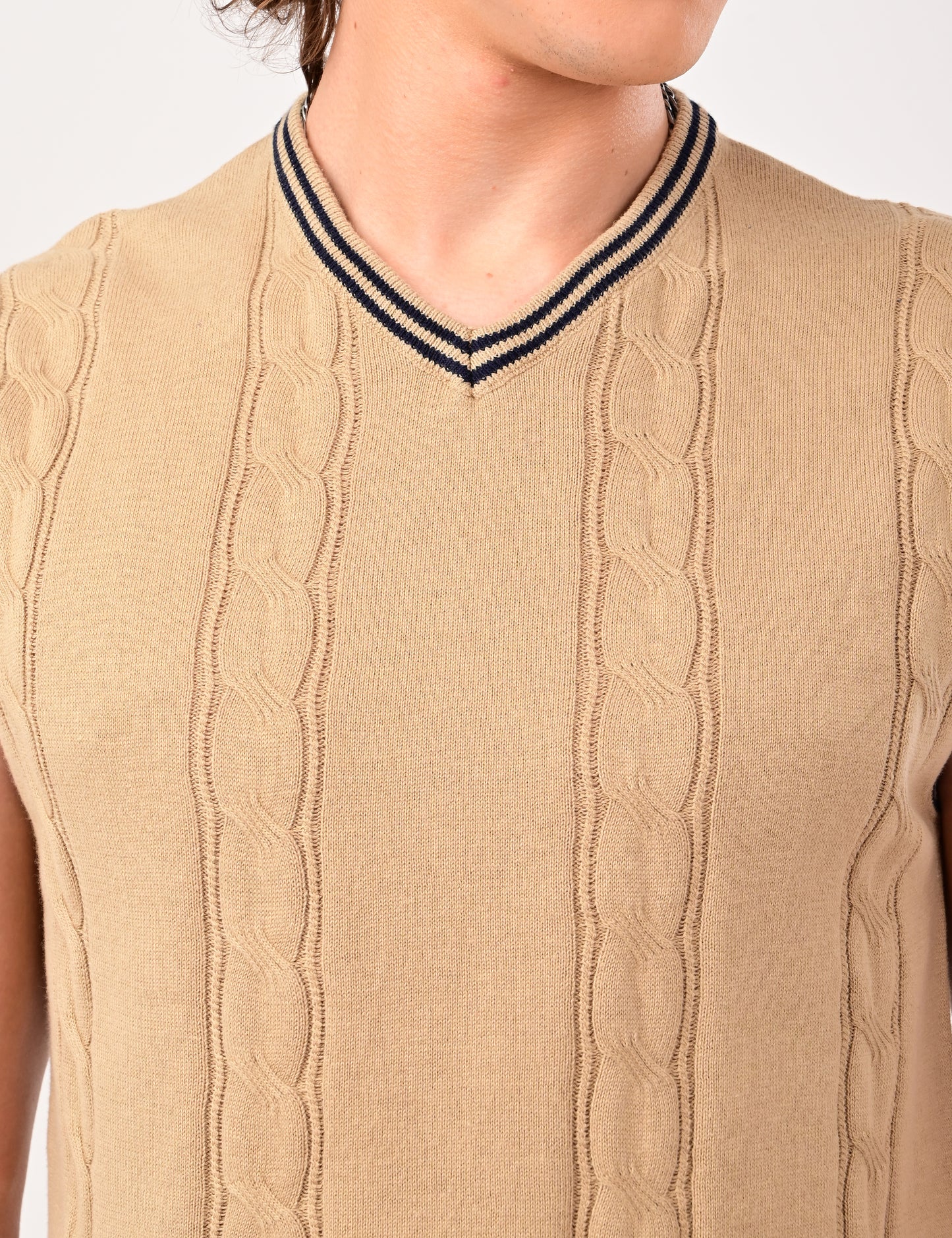 Halston Knit vest - BEIGE