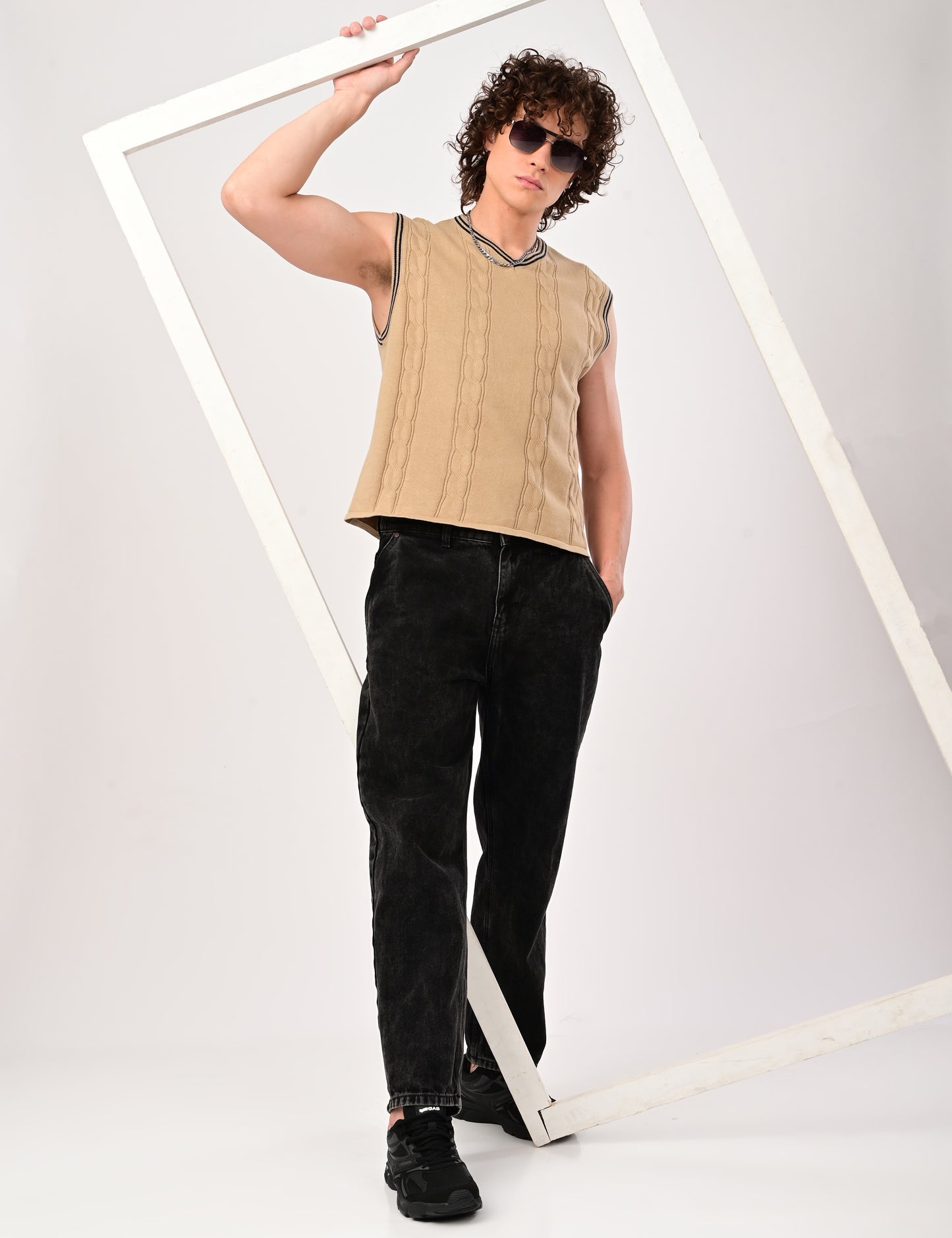 Halston Knit vest - BEIGE