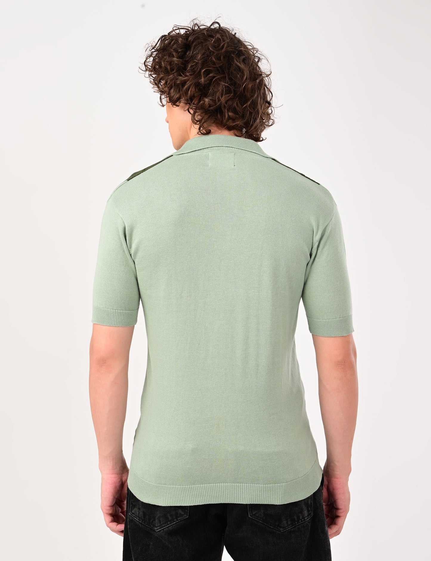Solmare knitted Polo - MINT