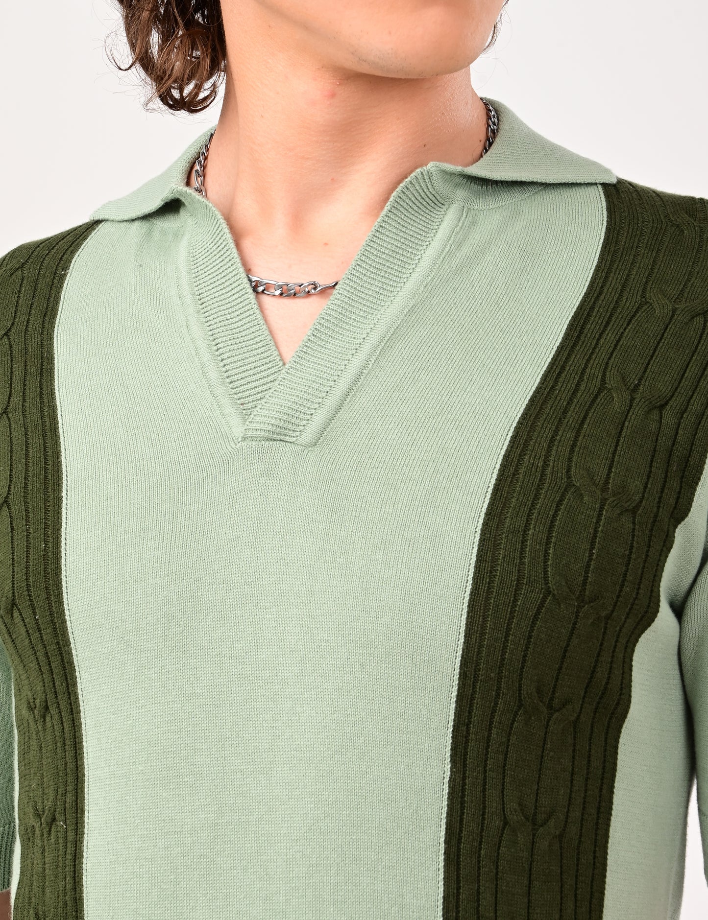 Solmare knitted Polo - MINT