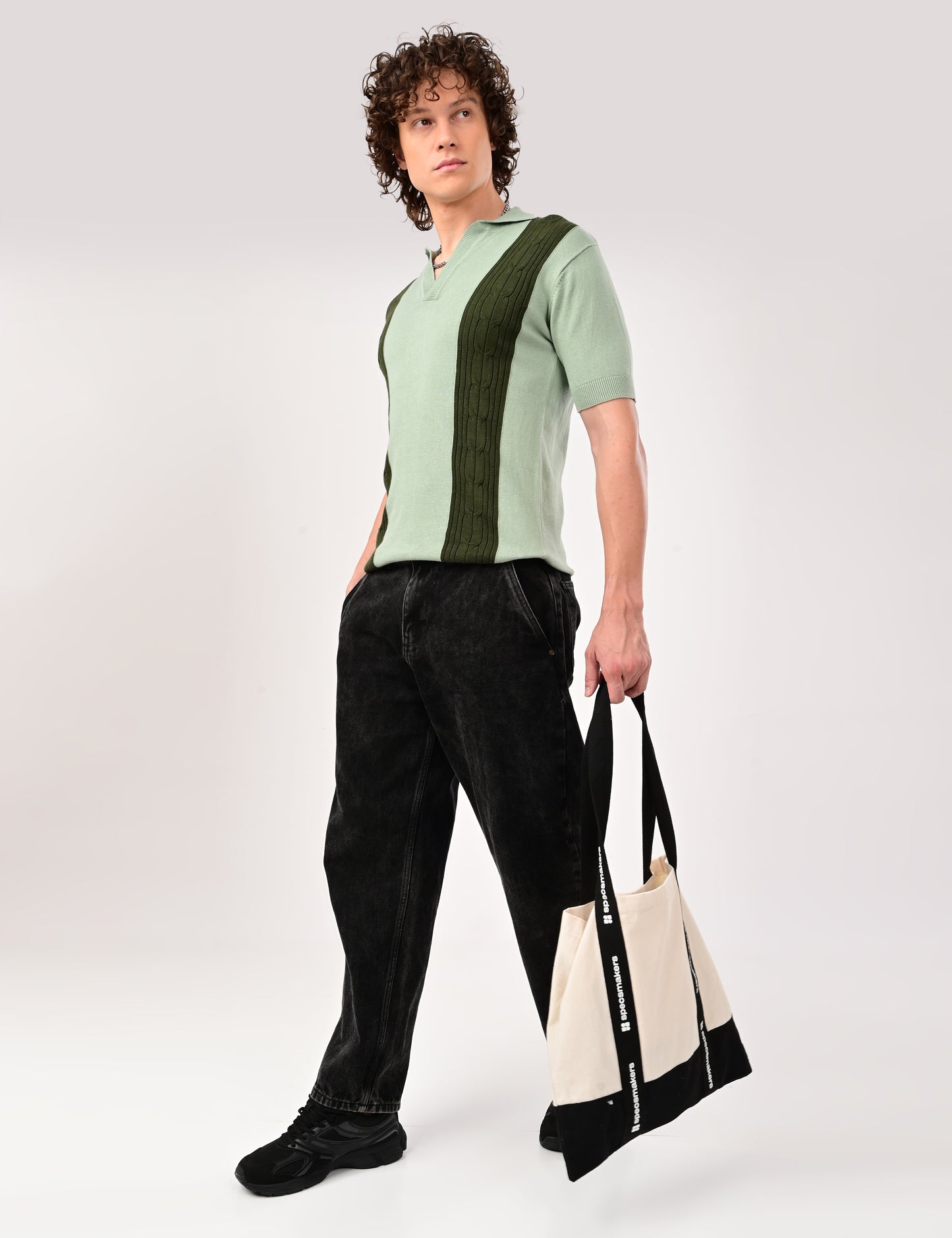 Solmare knitted Polo - MINT