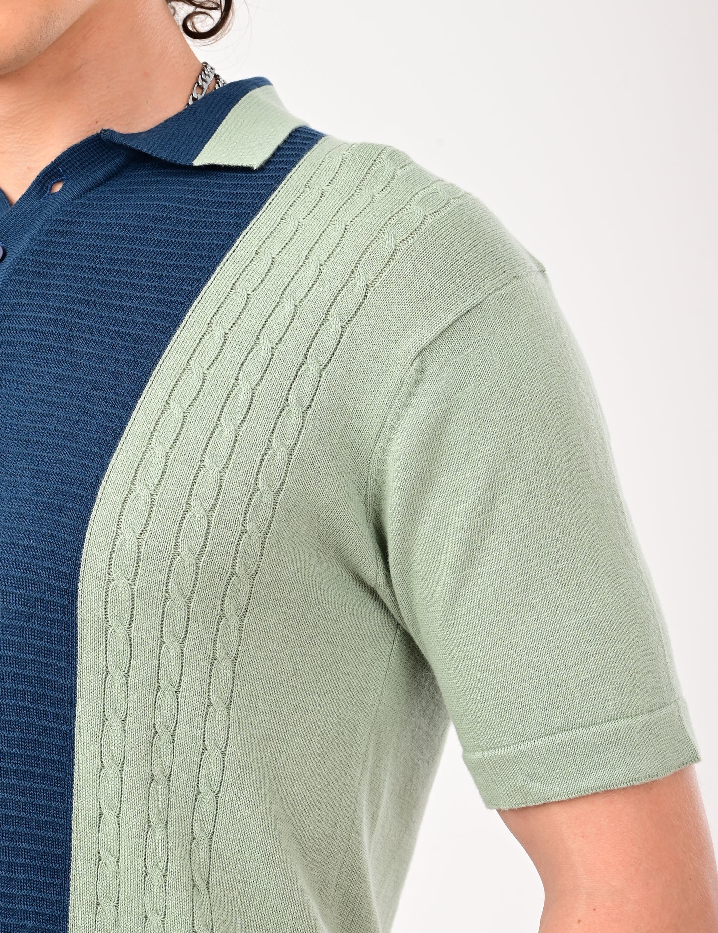 Fine Knit Polo - MINT