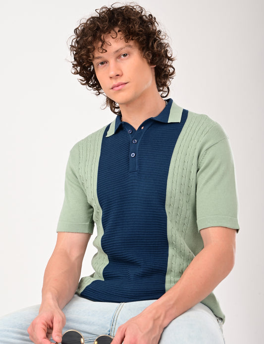 Fine Knit Polo - MINT