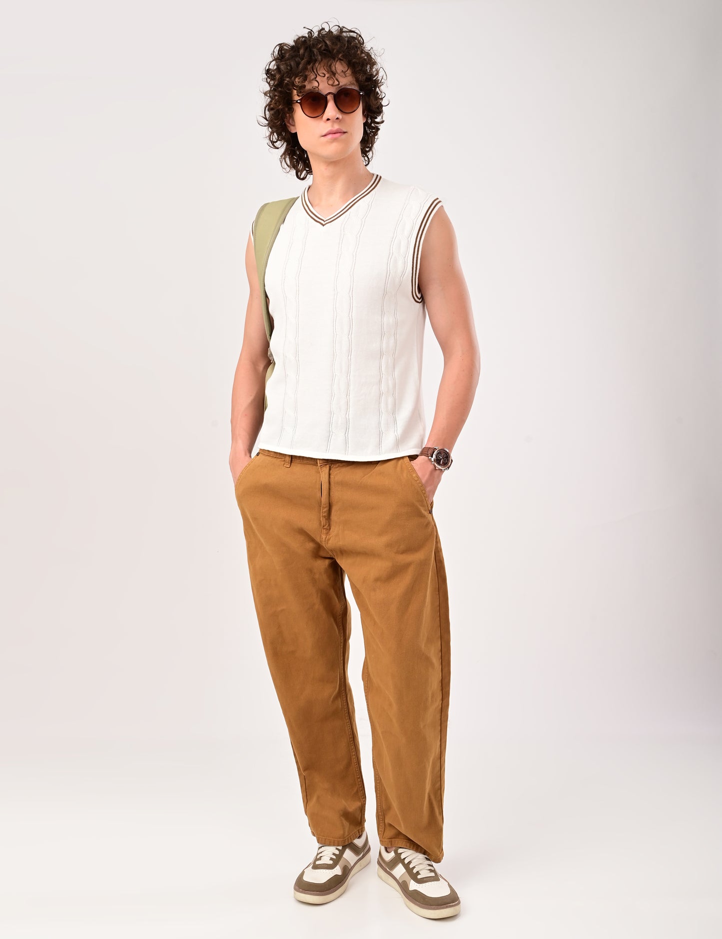 Halston Knit vest - WHITE