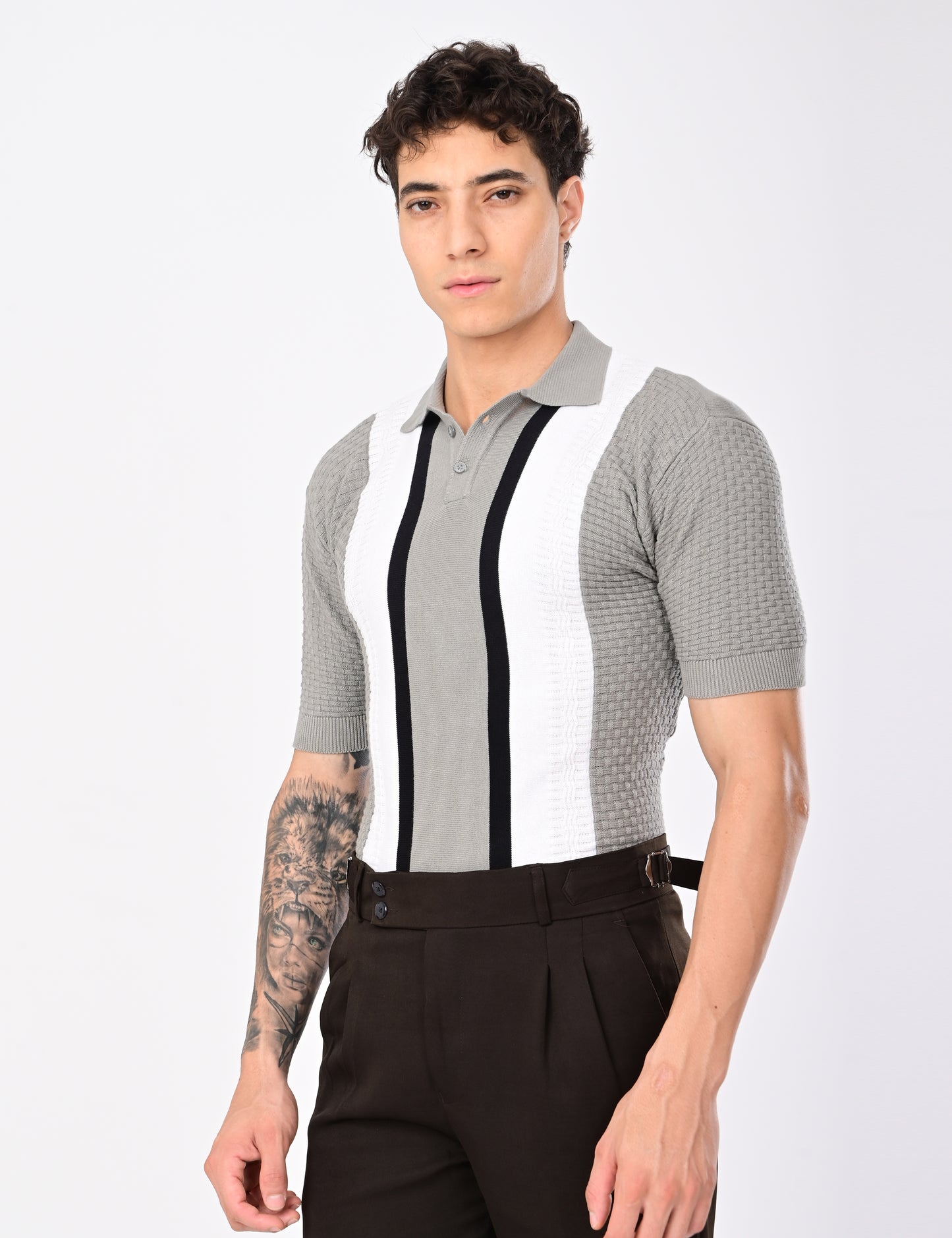 Shelf Knit Tshirt - GREY