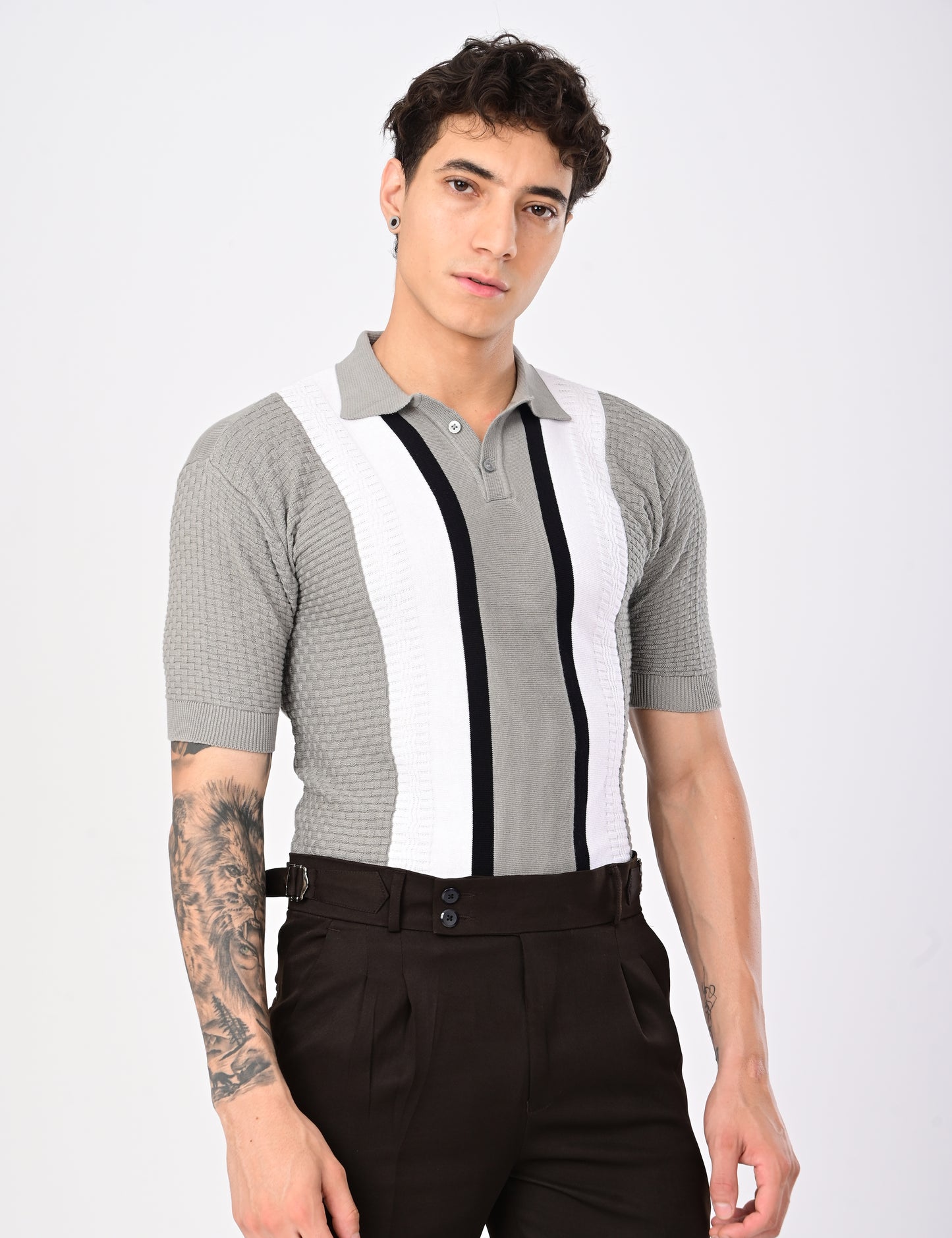 Shelf Knit Tshirt - GREY