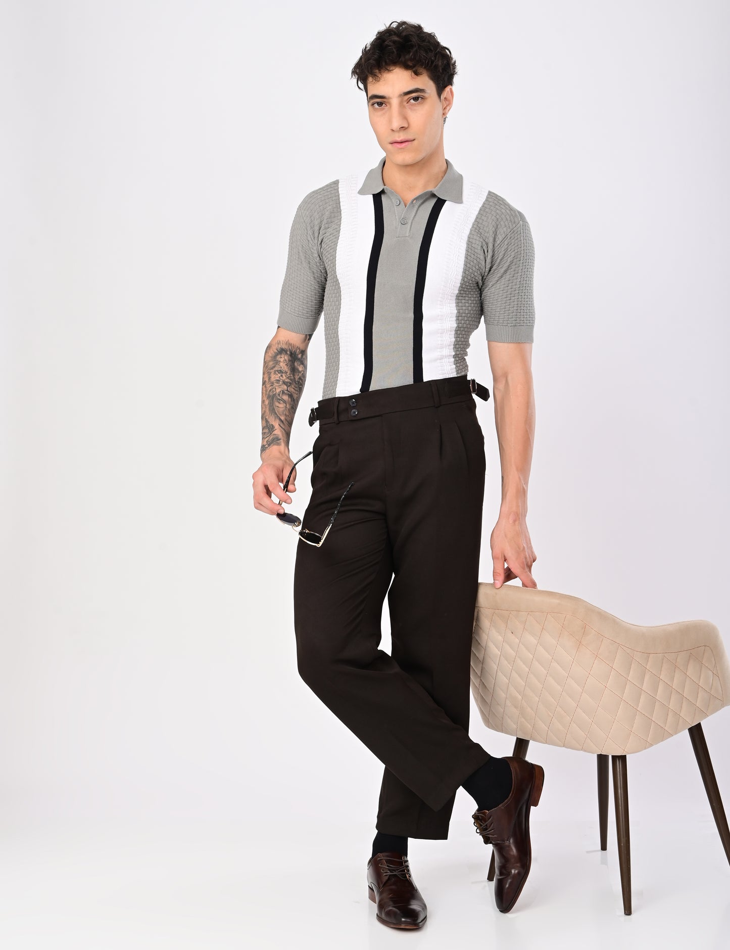 Shelf Knit Tshirt - GREY