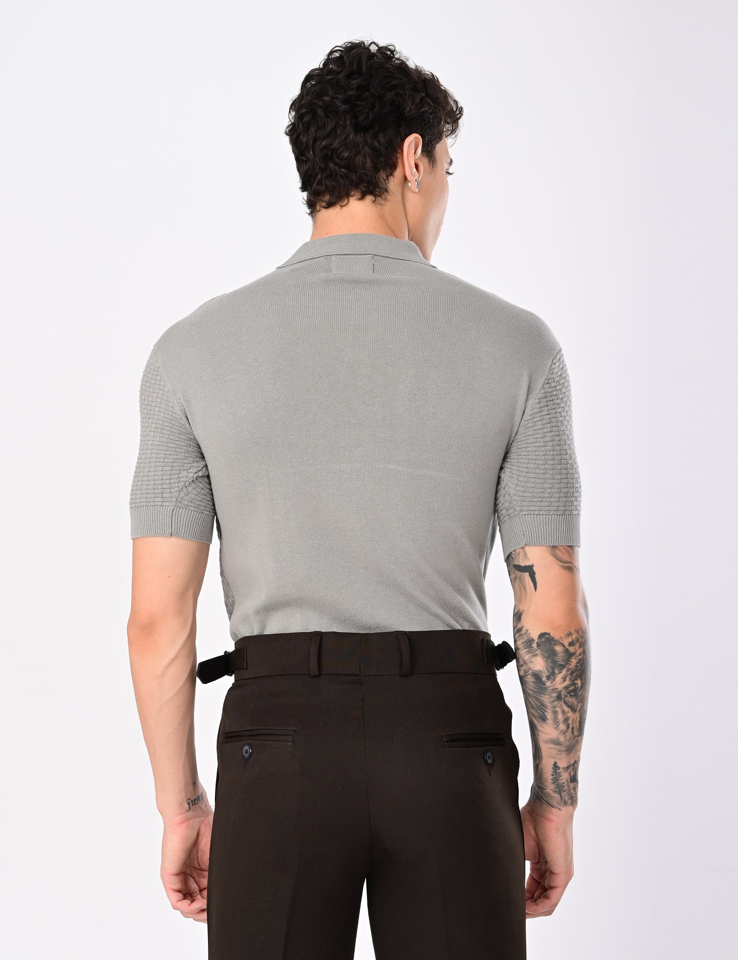 Shelf Knit Tshirt - GREY