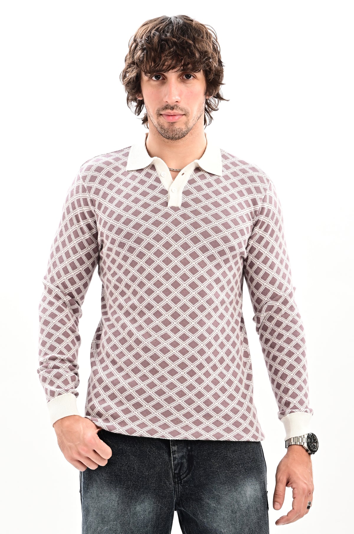 The Windsor Full Sleeve Polo - PURPLE
