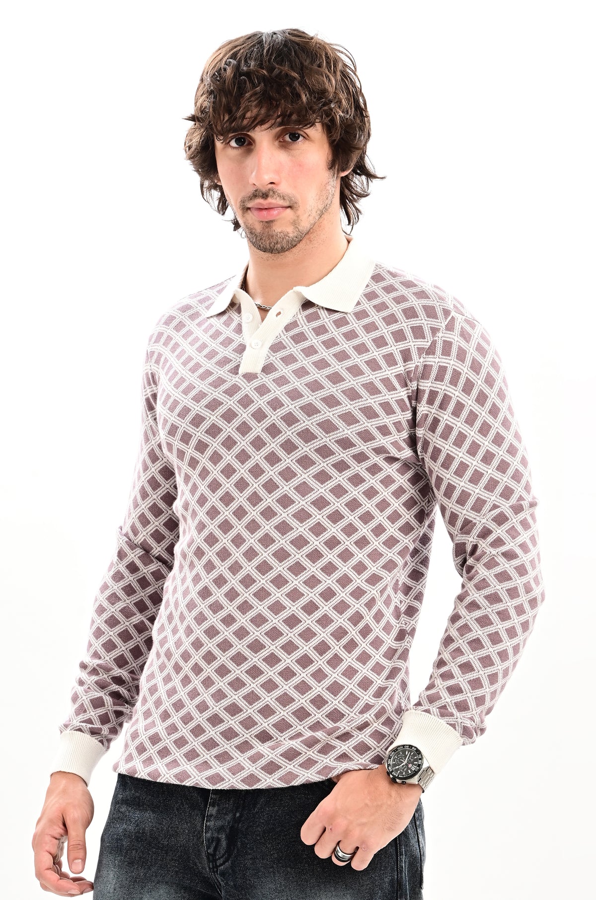 The Windsor Full Sleeve Polo - PURPLE