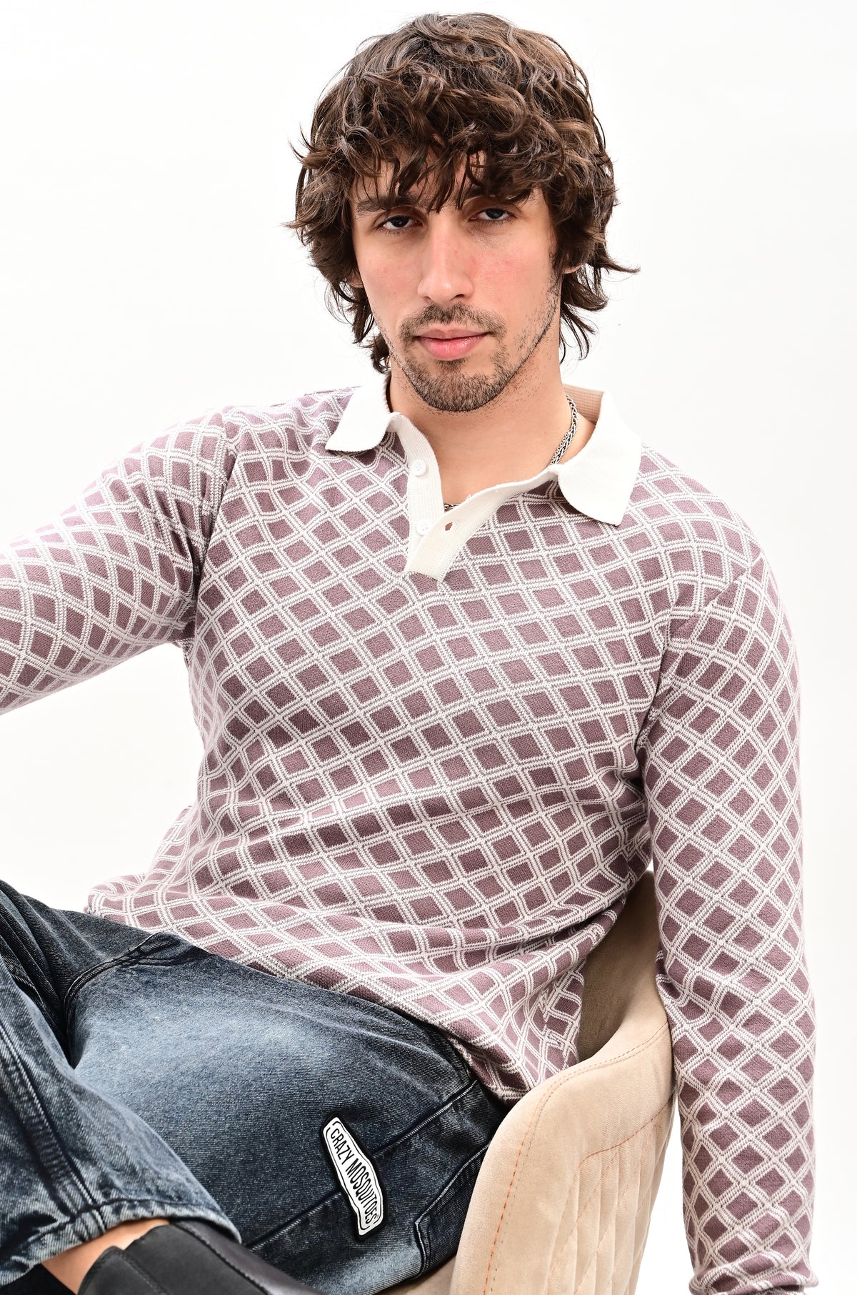 The Windsor Full Sleeve Polo - PURPLE