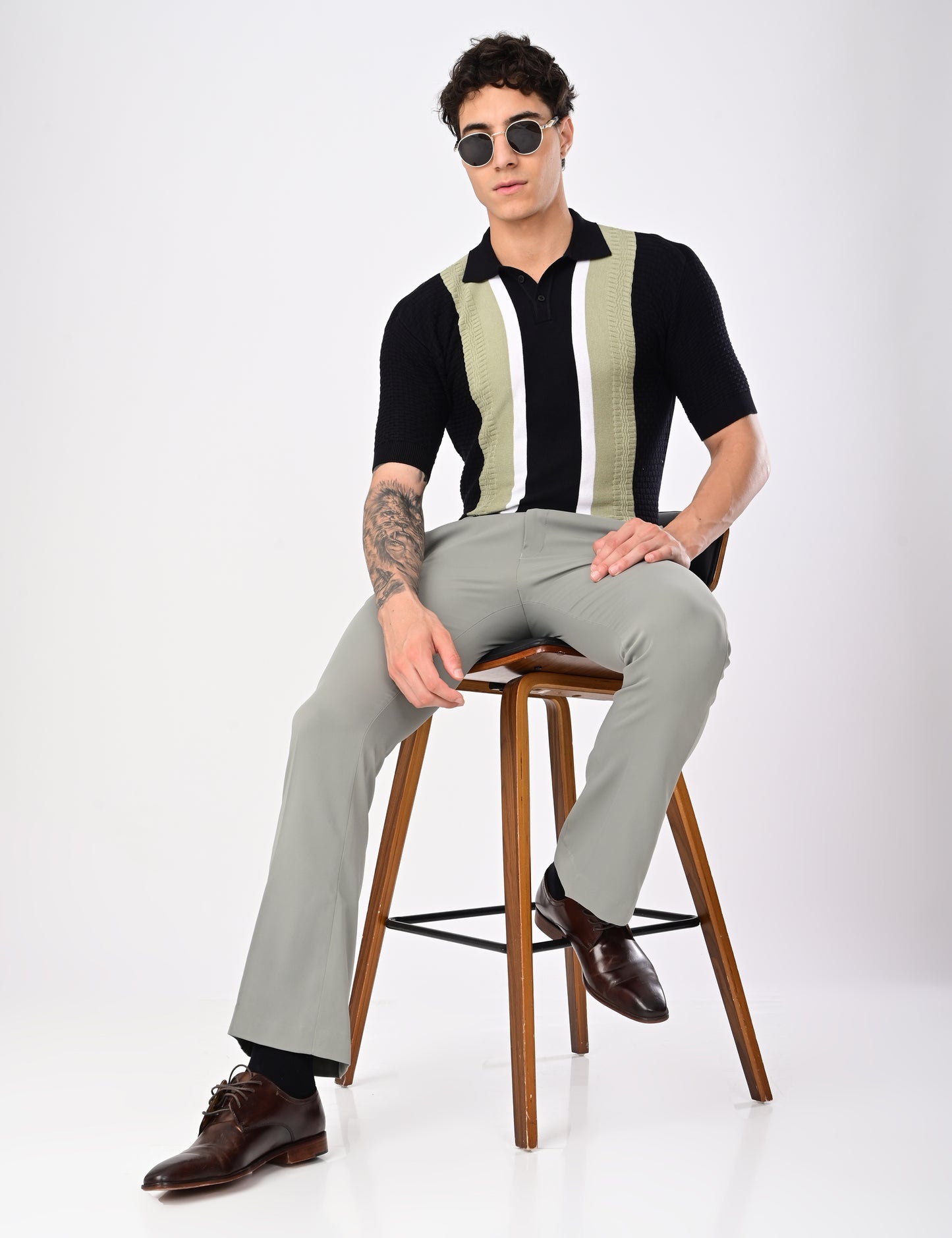 Shelf Knit Tshirt - BLACK