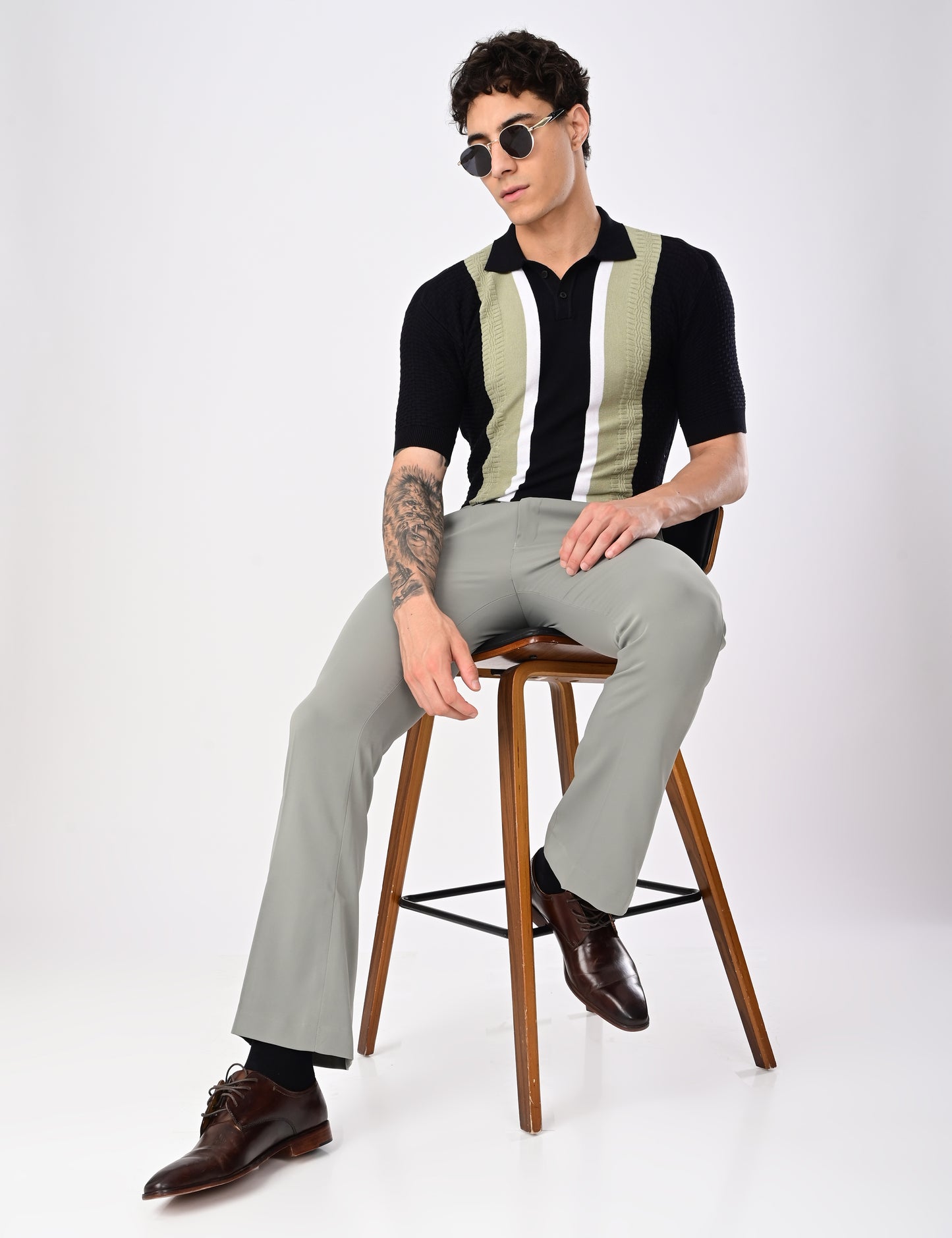 Shelf Knit Tshirt - BLACK