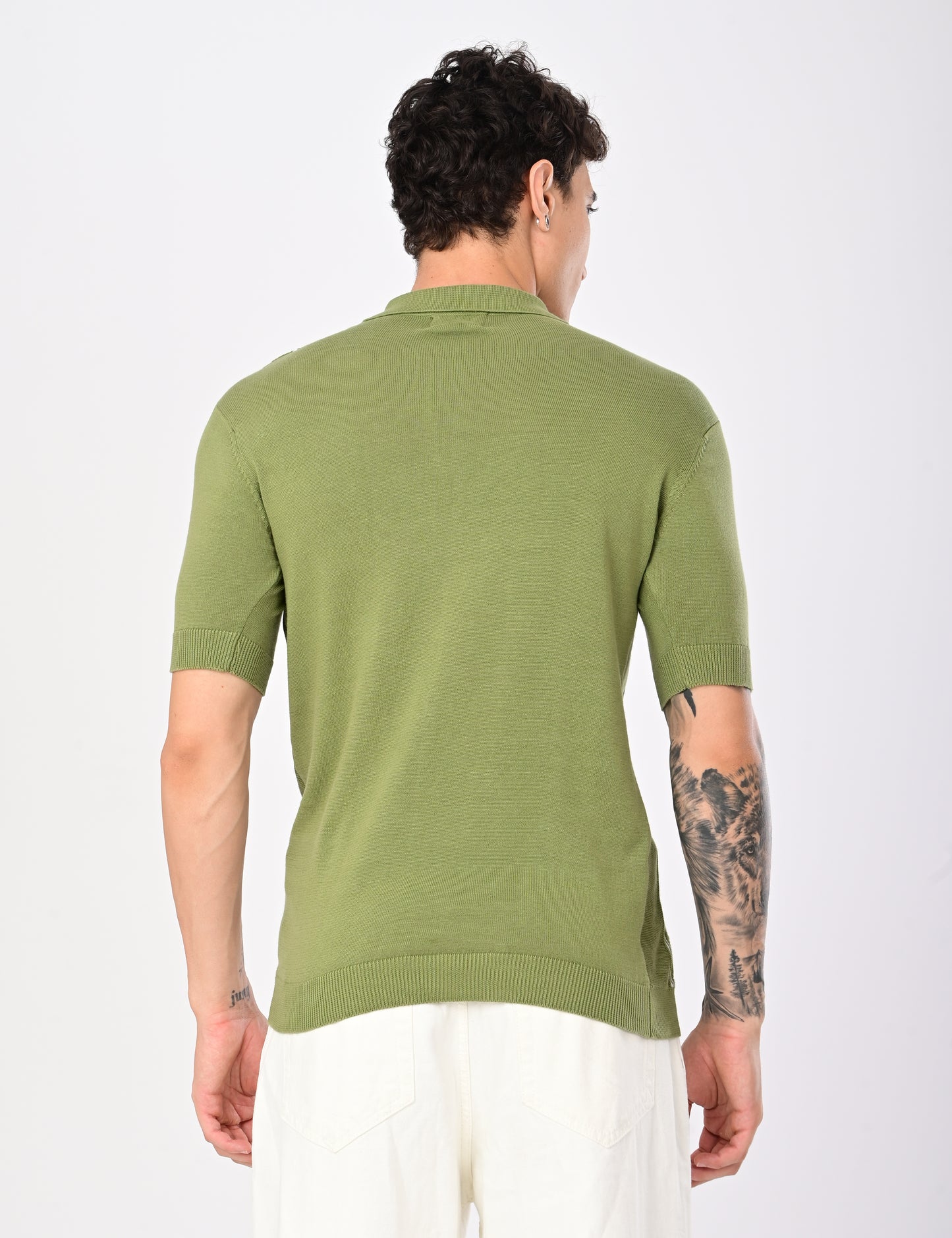 Elite Strip Polo - ESTATE GREEN