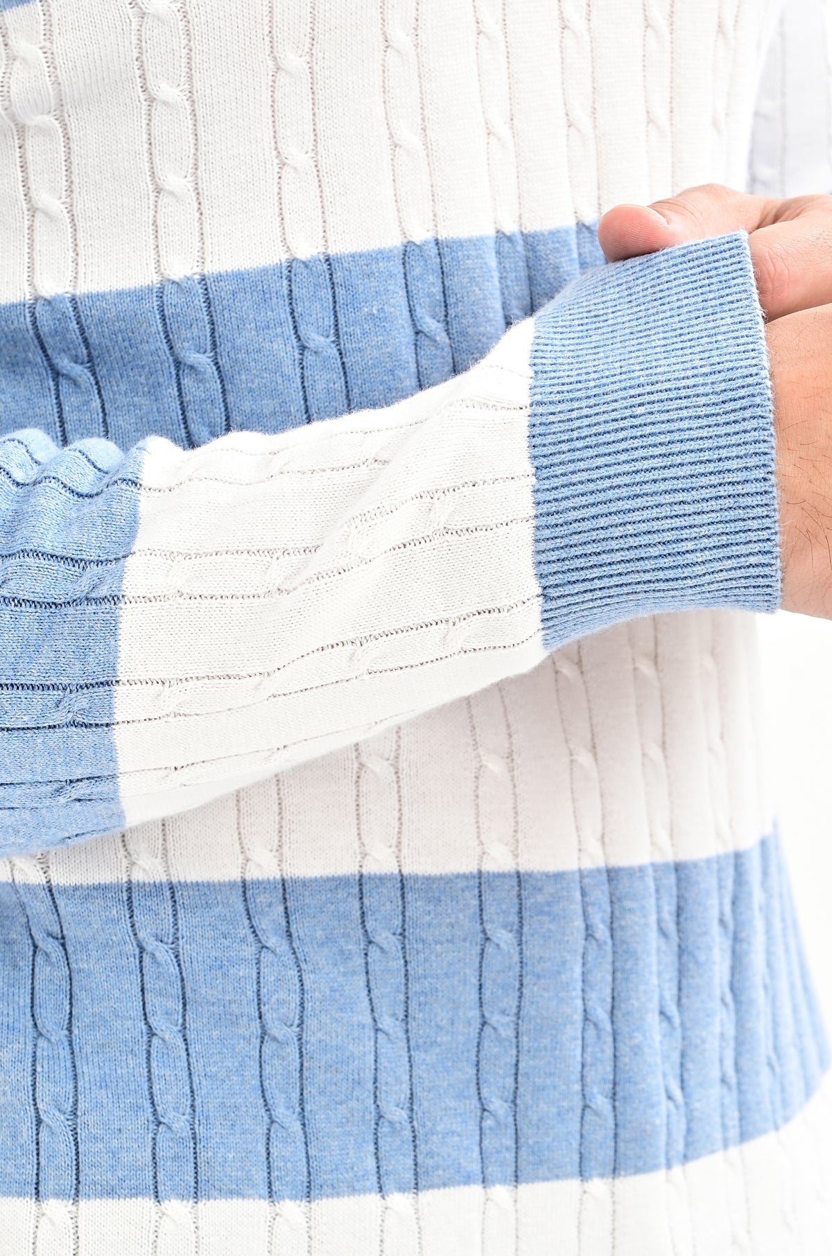 The Savoy Full Sleeve Polo - SKY BLUE