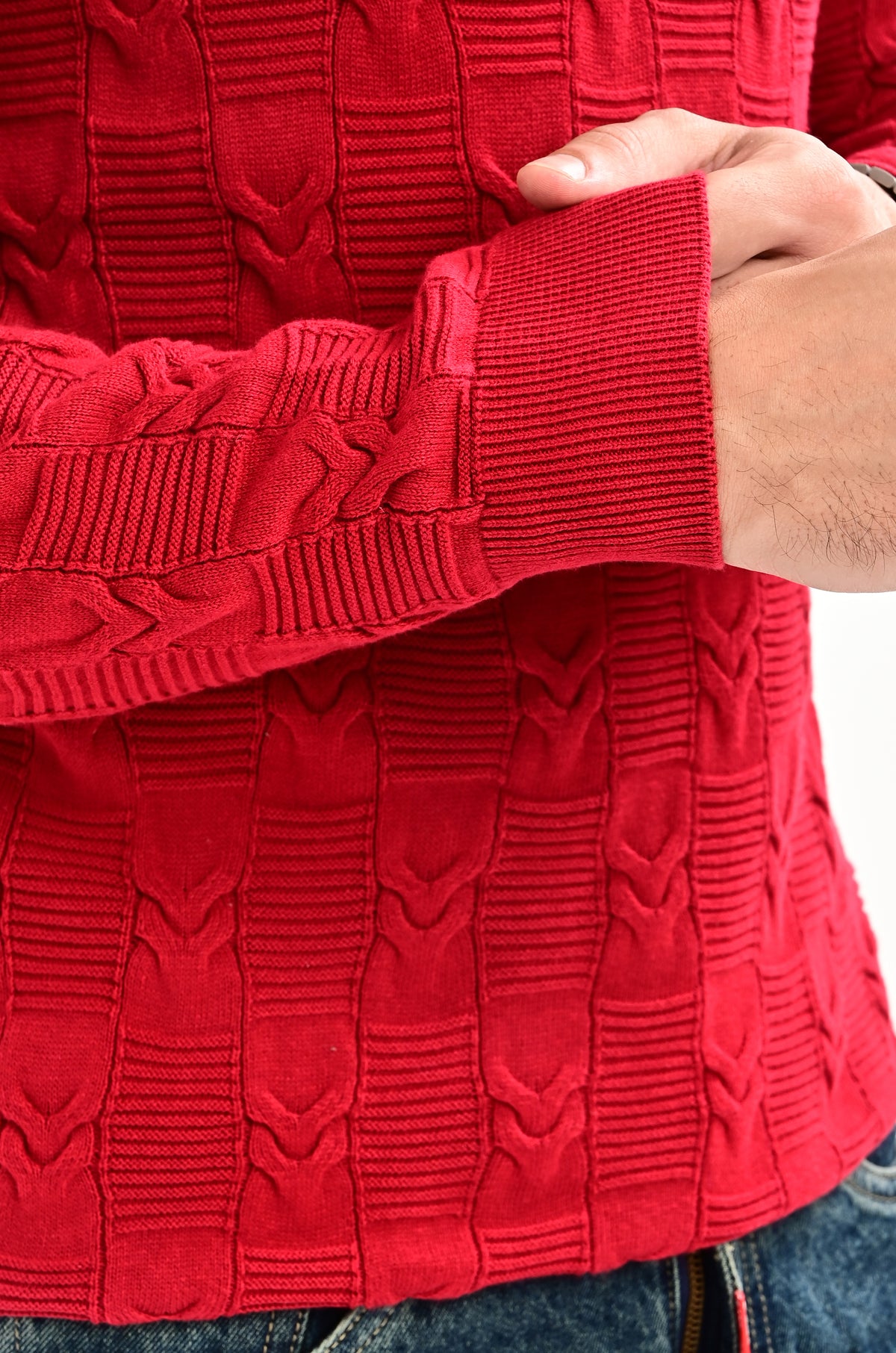 The Savile Quarter-Zip Polo MAROON